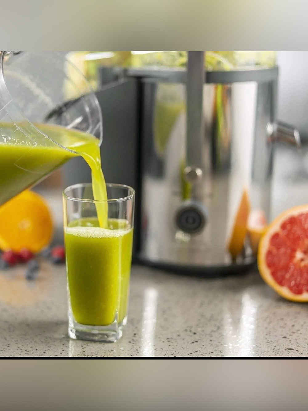 BELLA High Power Juice Extractor 1000W 2 Speed 3" Wide Feed Tube Stainless - Picture 2 of 13